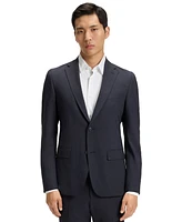 Boss by Hugo Men's Washable Micro-Patterned Stretch Fabric Slim-Fit Suit