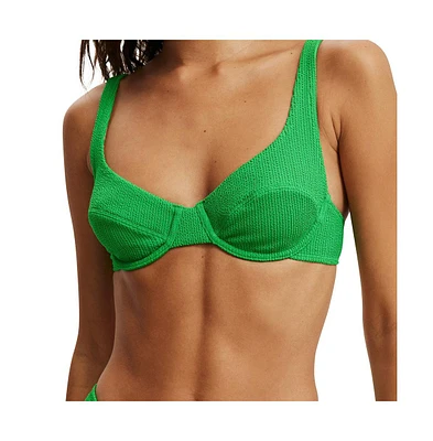 Cotton On Women's Underwire Balconette Bikini Top