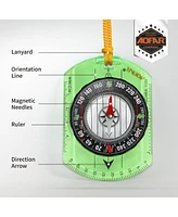 Aofar Orienteering Compass Af-362 for Hiking, Boy Scout Compass for Kids, Professional Field Compass for Map Reading,Navigation and Survival Lightweig