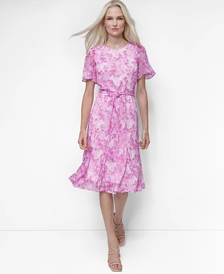 Dkny Women's Abstract-Print Midi Dress