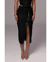 Jluxlabel Women's Textured Mystique Midi Skirt