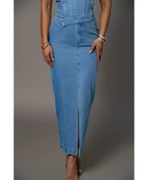 Jluxlabel Adana Denim Skirt