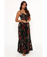 Petal and Pup Women's Naira Pleated Maxi Dress