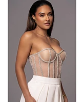Jluxlabel Limited Edition Rhinestone Crystal Corset