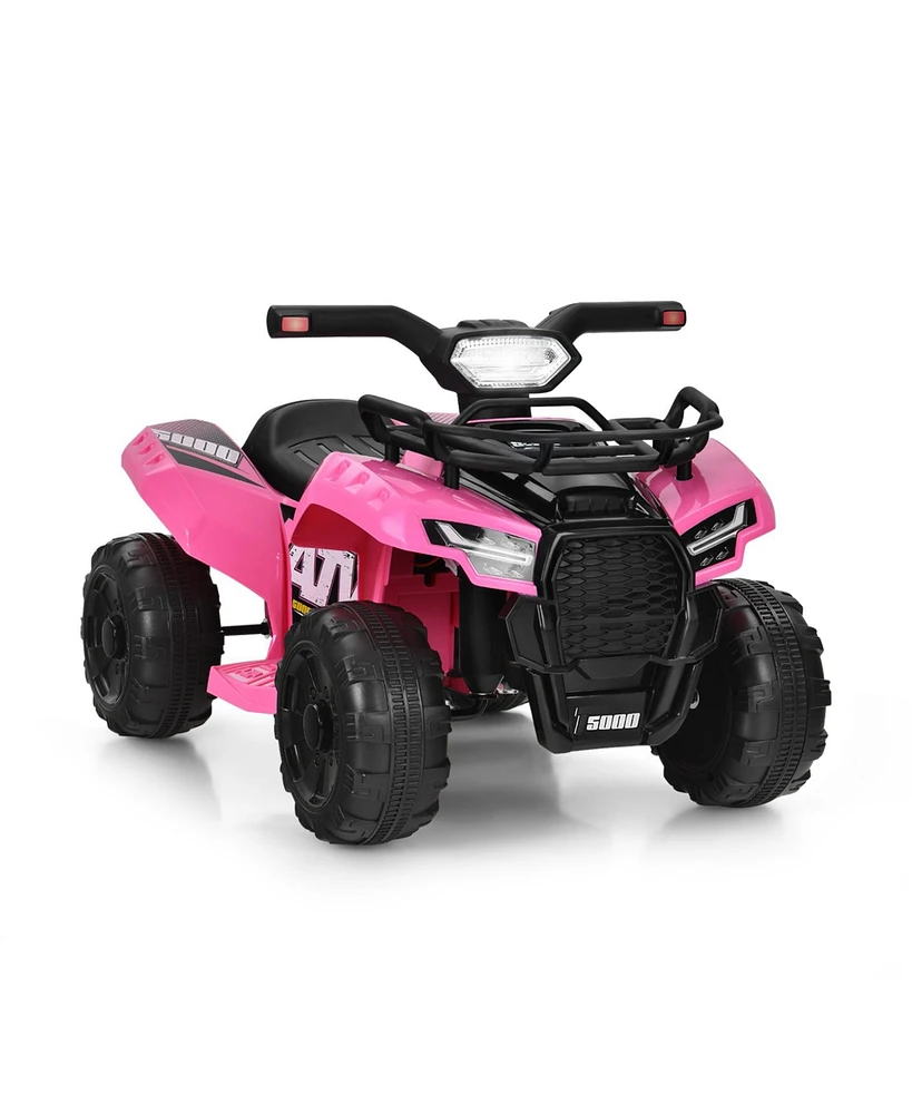 6V Kids Atv Quad Electric Ride On Car with Led Light and MP3