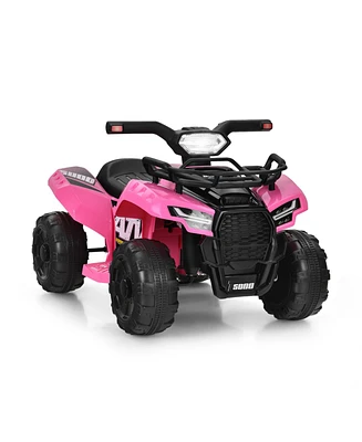 6V Kids Atv Quad Electric Ride On Car with Led Light and MP3