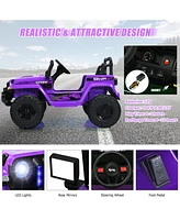 12V Kids Ride-on Jeep Car with 2.4 G Remote Control