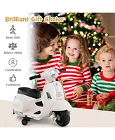 Licensed Vespa Kids Ride on Motorcycle with Led Headlight and Horn Sound