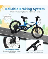 16 Inch Kids Bike Lightweight with Detachable Training Wheels for Aged 4 to 7