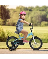 Kids Bike 16-Inch Children Training Bicycle with 2 Brake for 3-8 Years Old