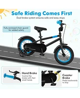 Kids Bike with Adjustable Handlebar and Saddle Blue