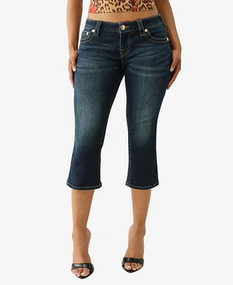 True Religion Women's Low Rise Capri Jeans
