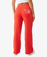 True Religion Women's Lurex Buddha Straight Leg Pants