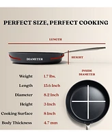 Alva Maestro Nonstick Ceramic Frying Pan Skillet, Non-Toxic Pfas Pfoa & Ptfe Free, Healthy Cooking Pan