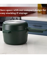 Alva Neat 5-Piece Nonstick Cookware Nesting Set, Recycled Aluminum Non-Toxic Pfas/Pfoa/Ptfe Free