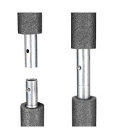 Yescom Universal Trampoline Replacement Enclosure Poles Accessories with Clamp and Hardware Fits 6 Straight Poles Trampoline