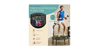 Lifepro JumpTrack 40" Rebounder Trampoline with Jump Counter – Silent Bungee – 225/350 lb Capacity – Low-Impact Home Exercise