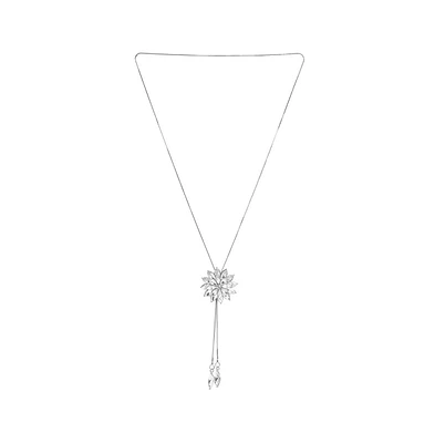 Sohi Floral-Crystal Negligee Necklace
