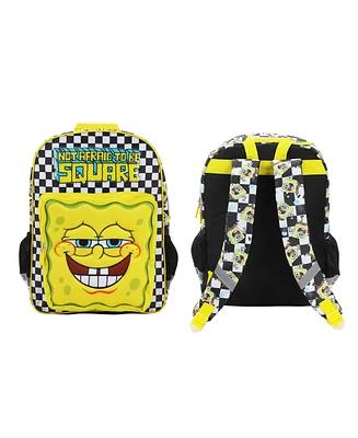 SpongeBob SquarePants "Not Afraid To Be Square" 16" Kid's Backpack For School And Travel