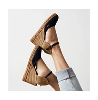Satuna Canvas Espadrille Wedges