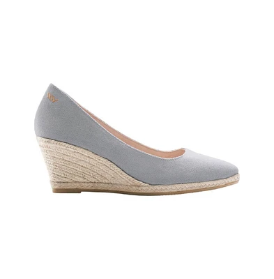 Viscata Roses Canvas U Cut Espadrille Wedges