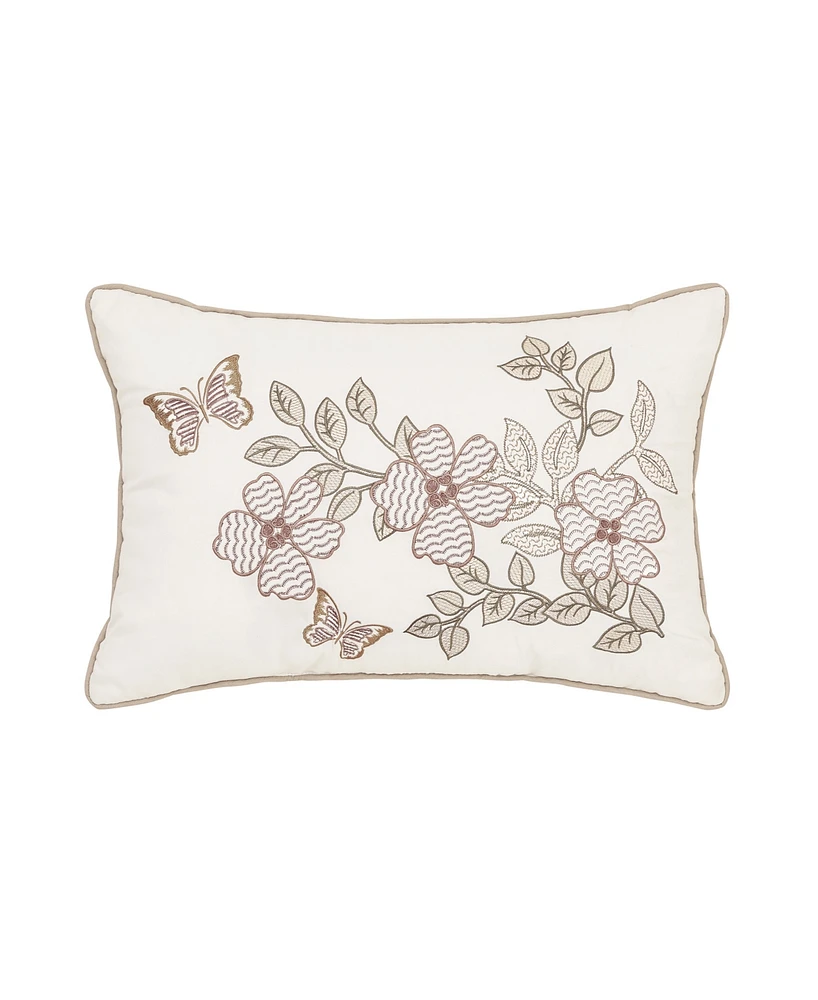 Royal Court Rosewood Boudoir Decorative Pillow, 13" x 21"