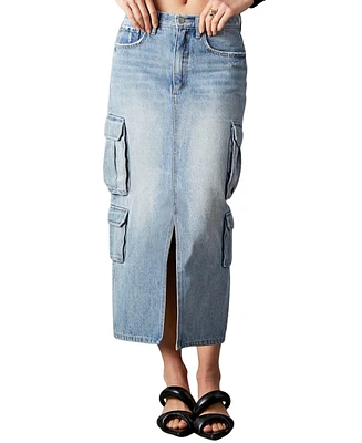 Blue Revival Women's Cargo Major General Midi Skirt