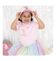 Sweet Wink Little and Big Girls Mermaid Vibes Short Sleeve T-Shirt