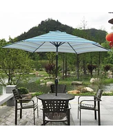 Flynama 9FT Umbrella Blue Stripes