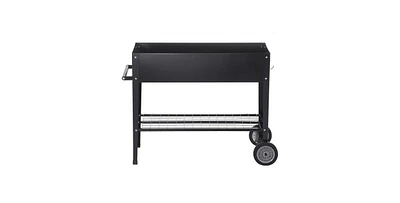 Slickblue Galvanized Metal Raised Garden Bed Planter Box with Legs for Outdoor Planting