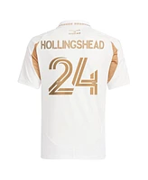 Adidas Big Boys and Girls Ryan Hollingshead White Lafc 2025 Secondary Replica Player Jersey