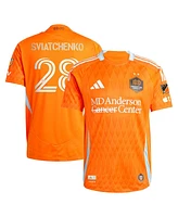 Adidas Men's Erik Sviatchenko Orange Houston Dynamo Fc 2025 Season 20 Authentic Player Jersey