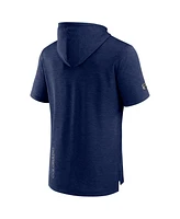 Fanatics Men's Heather Navy Colorado Avalanche Authentic Pro Pullover Hoodie