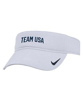 Nike Men's White Team Usa Ace Adjustable Visor Hat