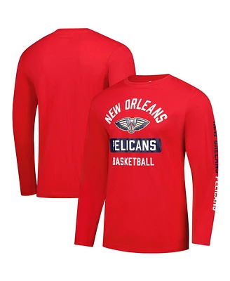 Fanatics Men's Red New Orleans Pelicans Long Sleeve T-Shirt