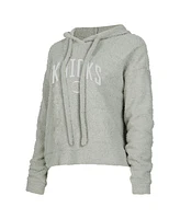 Concepts Sport Women's Gray New York Knicks Ventura Comfy Pullover Hoodie