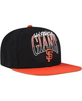 Mitchell & Ness Men's Black San Francisco Giants Rise Up Snapback Hat