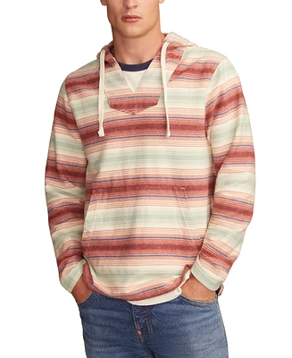 Lucky Brand Men's Ombre Woven Baja Striped Pullover Hoodie