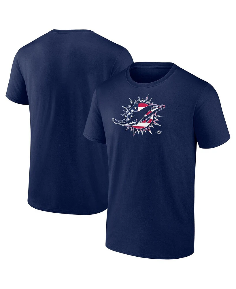 Fanatics Men's Navy Miami Dolphins Big Tall Americana T-Shirt