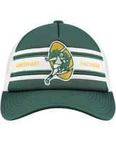 Mitchell & Ness Big Boys and Girls Green Green Bay Packers Stripe Trucker Adjustable Hat