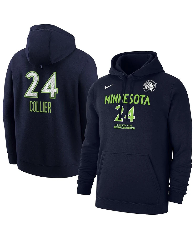 Nike Men's Napheesa Collier Navy Minnesota Lynx Explorer Edition Name Number Pullover Hoodie