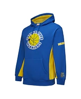 Mitchell & Ness Men's Royal Golden State Warriors Hardwood Classics Team Origins Fleece Pullover Hoodie