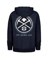 '47 Brand Men's Navy Denver Nuggets 2024/25 City Edition Double Crossover Foundation Pullover Hoodie