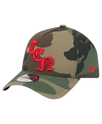 New Era Men's Camo Tennessee Titans Mystic Camo A-Frame 9FORTY Adjustable Hat