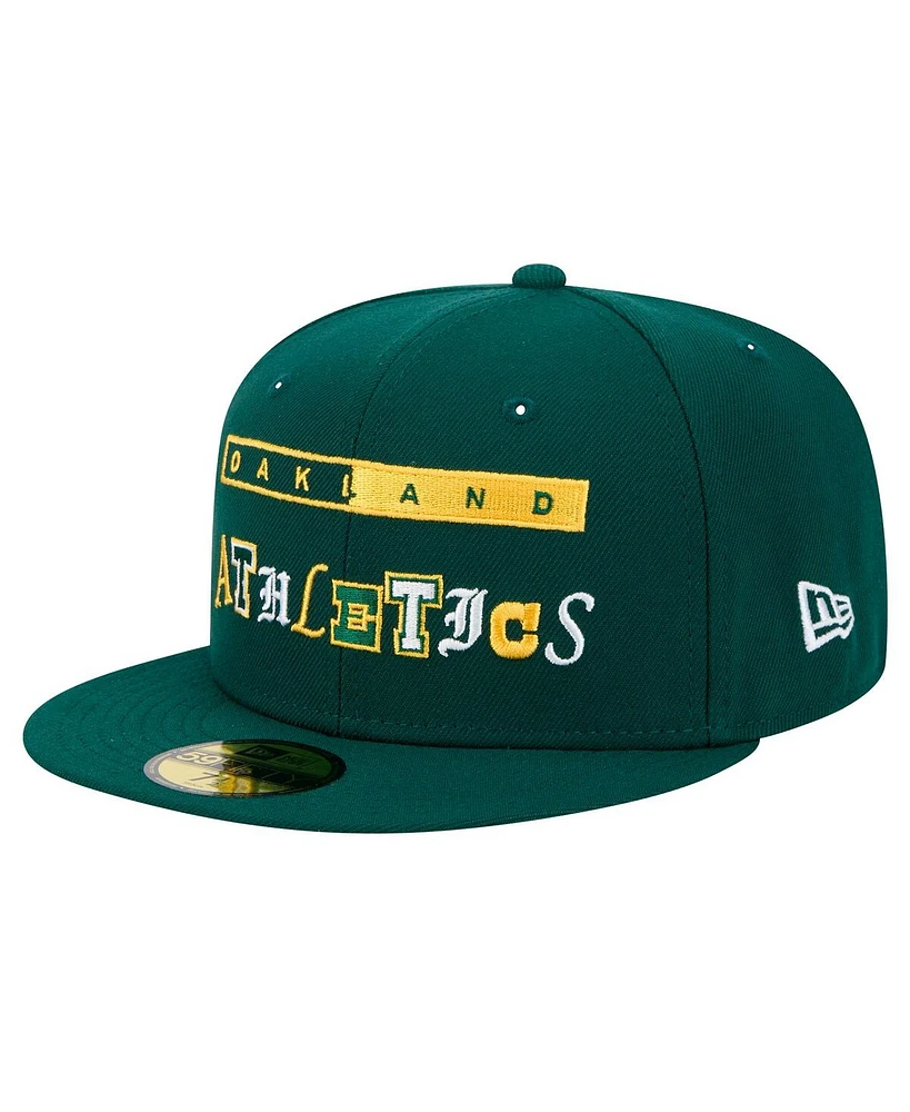 New Era Men's Green Oakland Athletics Ransom 59FIFTY Fitted Hat