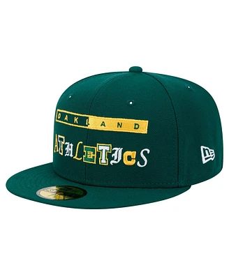 New Era Men's Green Oakland Athletics Ransom 59FIFTY Fitted Hat