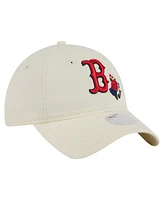 New Era Women's Cream Boston Red Sox Floral 9TWENTY Adjustable Hat