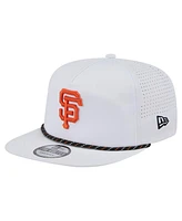 New Era Men's White San Francisco Giants Perforated Golfer Snapback Hat