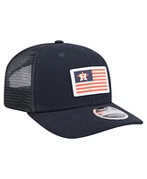 New Era Men's Navy Houston Astros Flag 9SEVENTY Stretch-Snap Hat