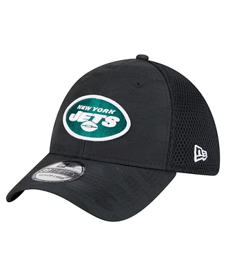 New Era Men's Black York Jets Active Camo 39THIRTY Flex Hat